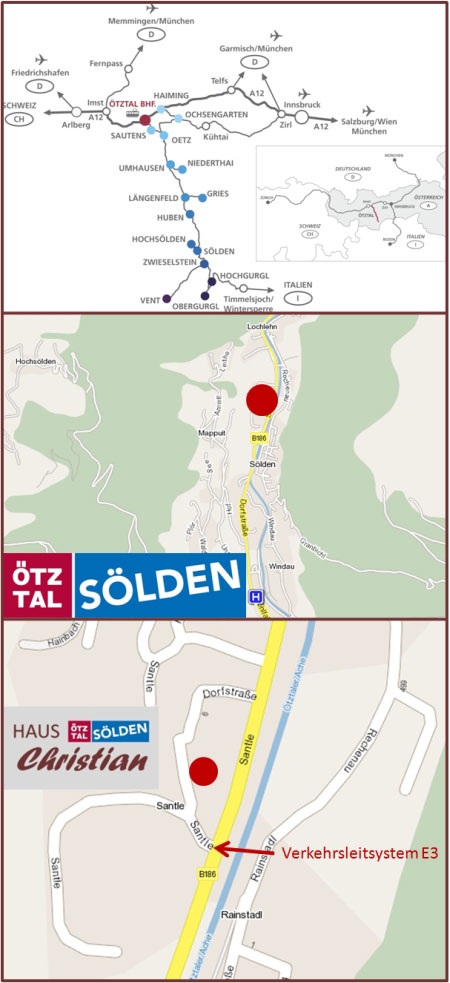 anreise haus christian unterkunft in s&ouml;lden